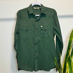 Salt Valley Western Men’s Green Western Shirt S